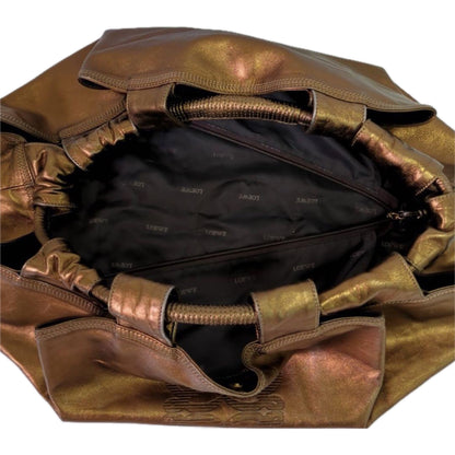 Loewe Gold Metallic Nappa Leather Hobo Bag