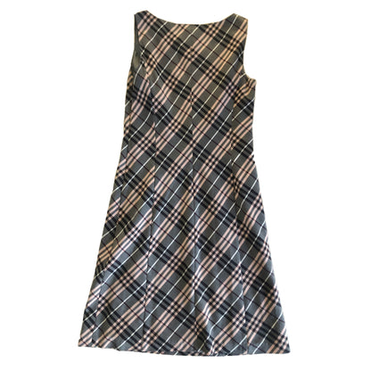 Burberry Blue Label Pink/Grey Nova Check A Line Dress Dress