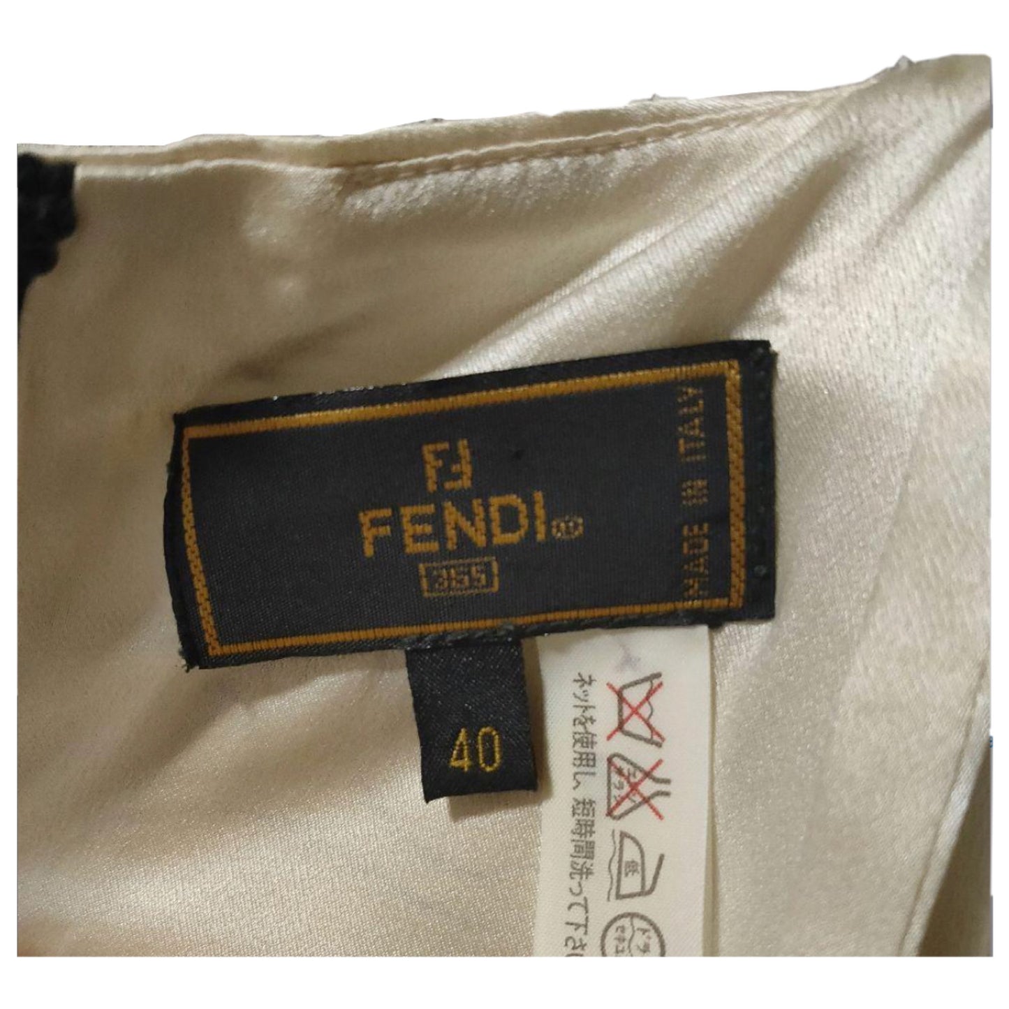 Fendi Silk Embroidered Bralette Slip Midi Dress