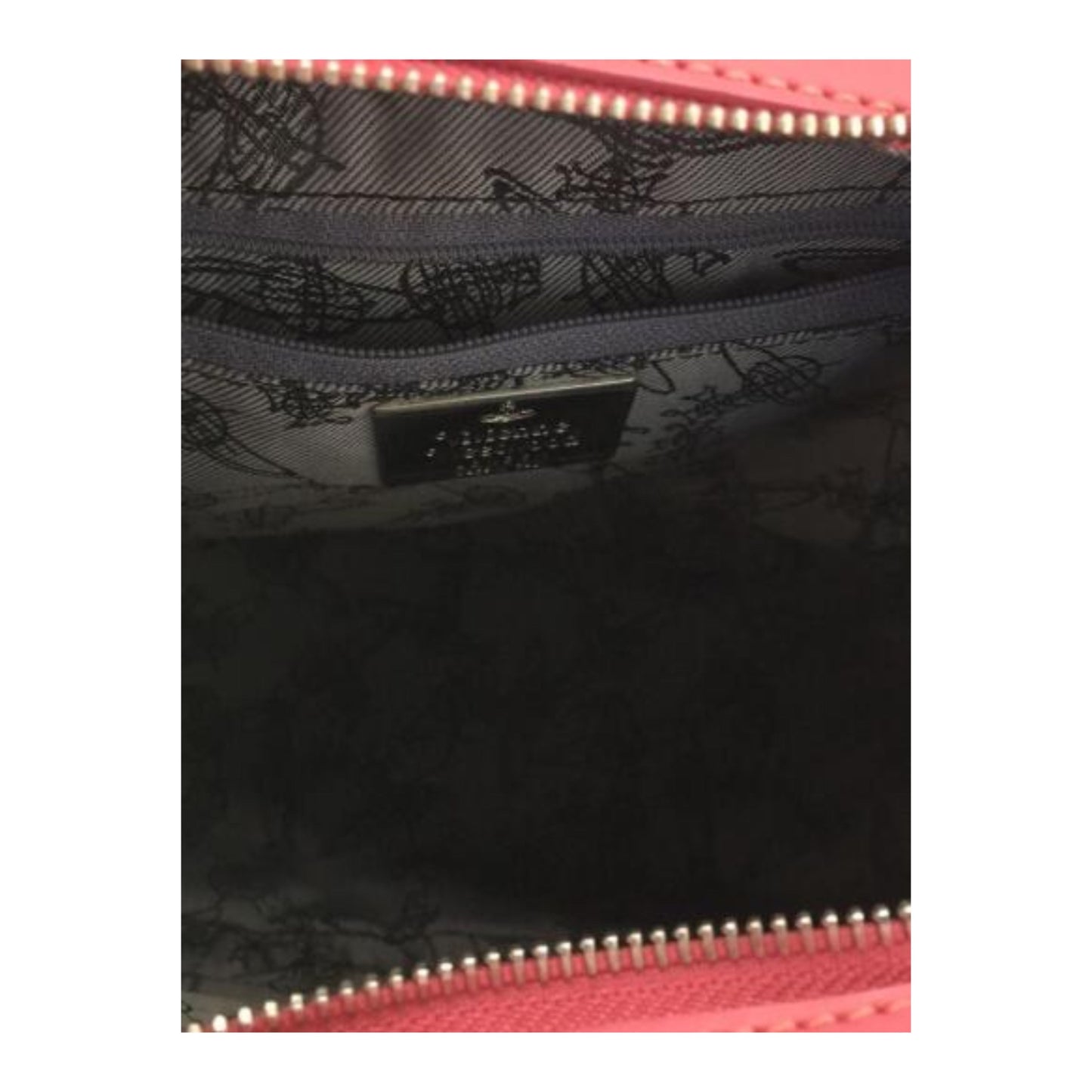 Vivienne Westwood Canvas Heart Orbit Print Top Handle Handbag