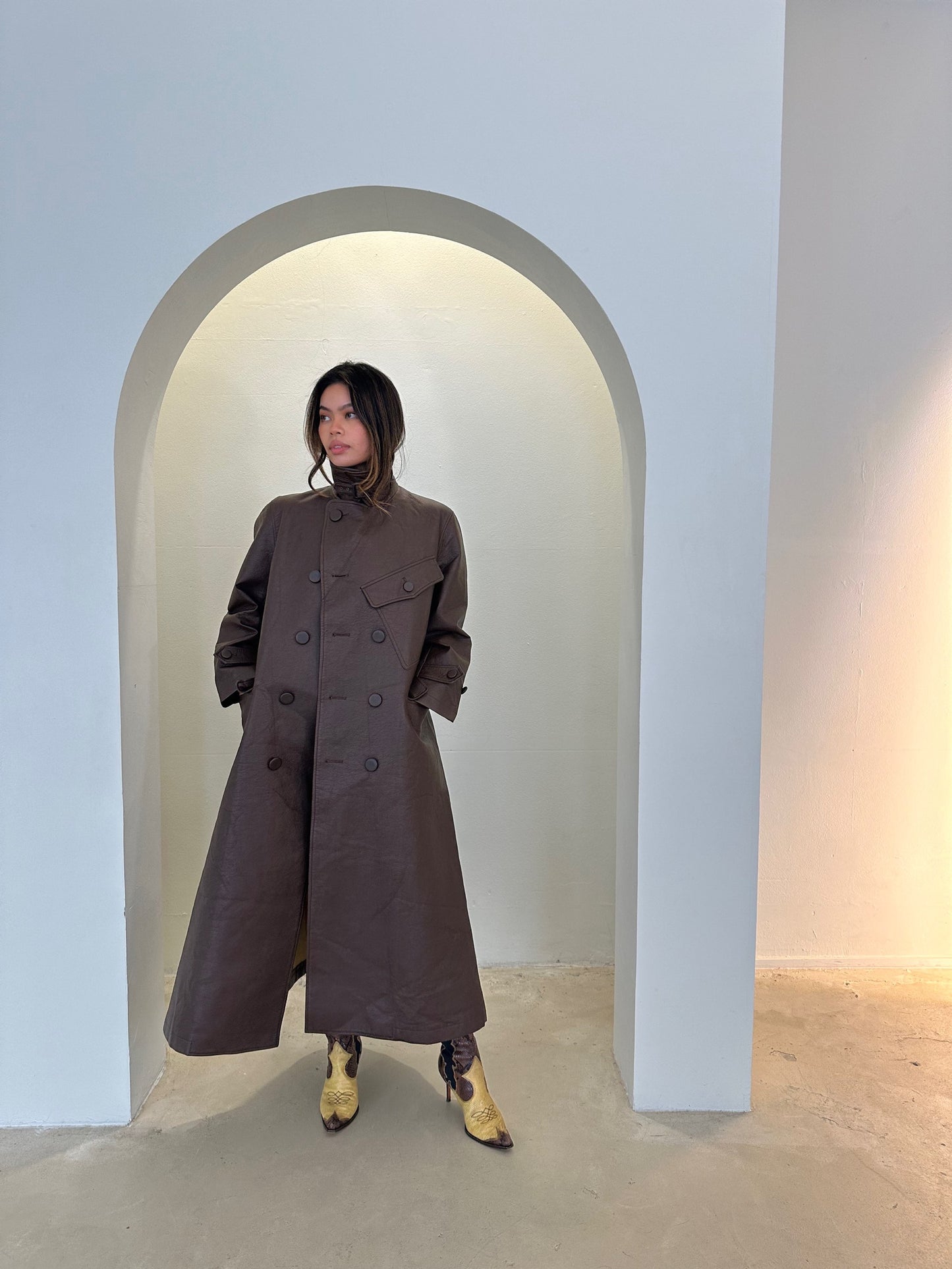 Jean Paul Gaultier Classique Leather Trench Coat