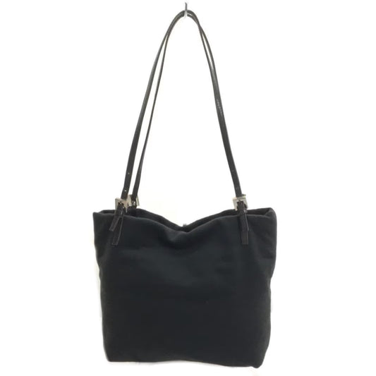 Fendi Fabric Double Strap Metal Zucca Logo Handbag