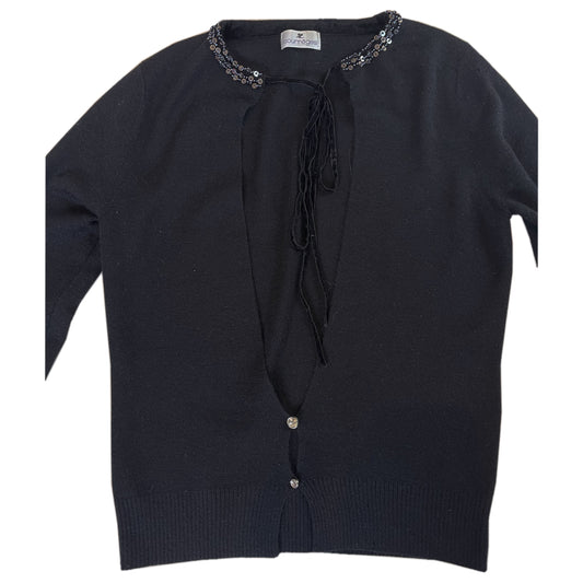 Courreges KeyHole Tie Cardigan