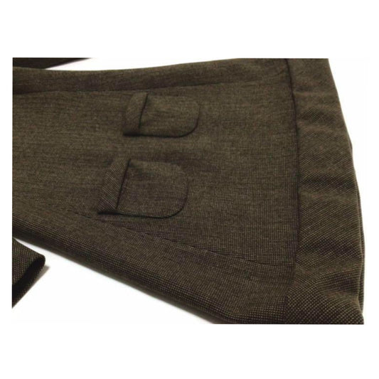 Balenciaga Tweed Wool Pocket 3/4 Sleeve A Line Dress