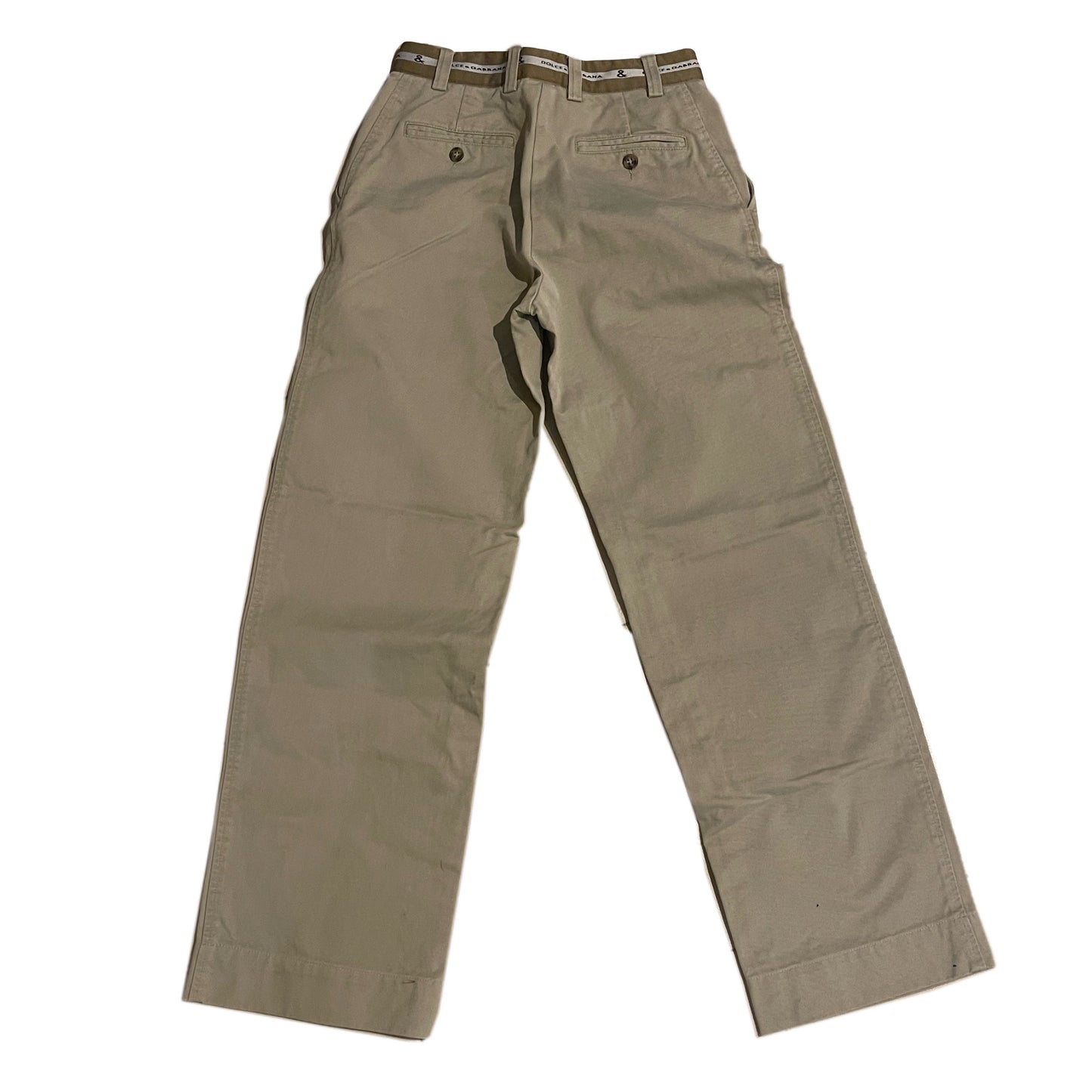 Dolce & Gabbana Logo Waist Chino Pants