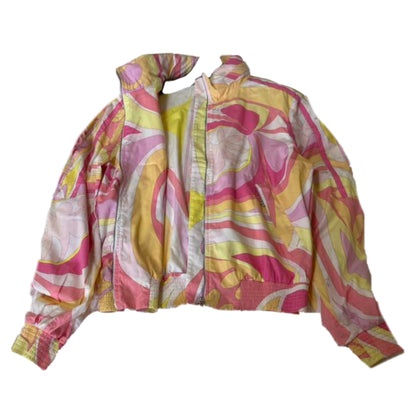 Emilio Pucci Abstract Print Zip Harrington Jacket