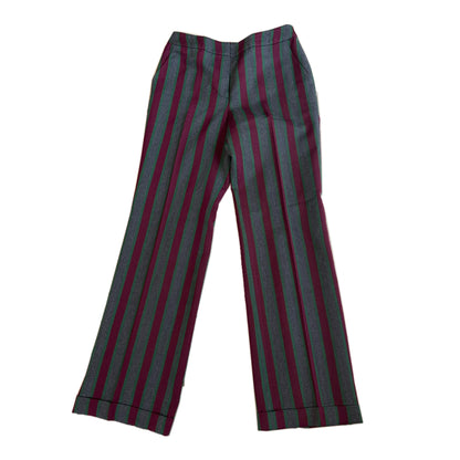 Sonia Rykiel Stripe Wool Straight Leg Pants