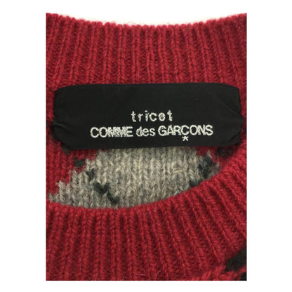 Tricot Comme Des Garcons Argyle Knit Sweater w Side Zippers
