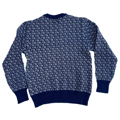 Yves Saint Laurent Logo Crewneck Knit Jumper