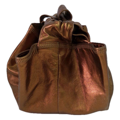 Loewe Gold Metallic Nappa Leather Hobo Bag