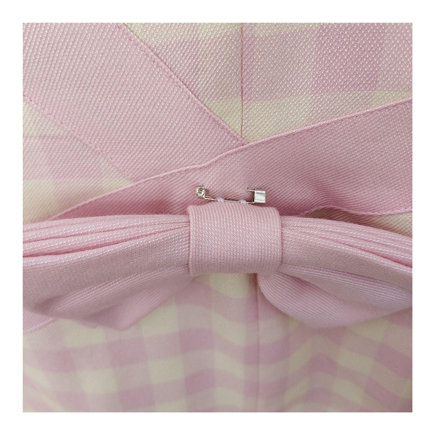Courreges Checkered LS Bow Midi Dress