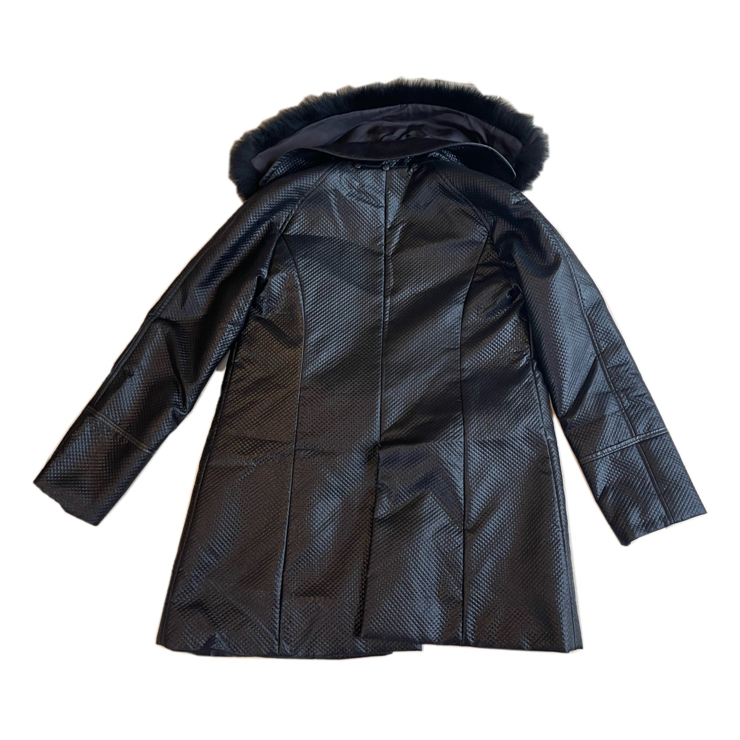 Courreges Fur Collar Quilted Coat