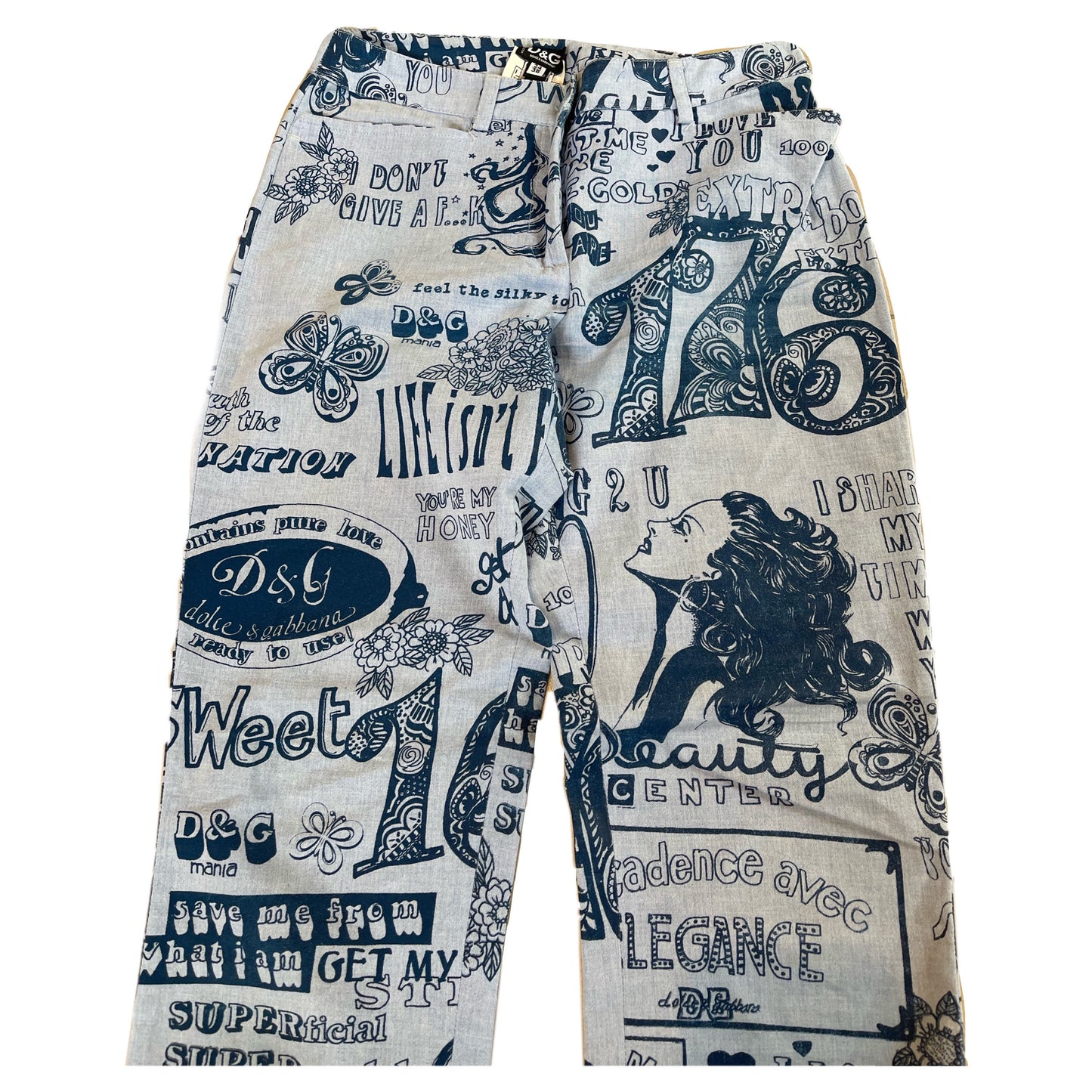 Dolce & Gabbana 70s Print Groovy Cotton Pants