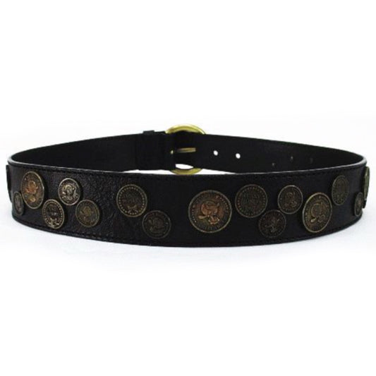 Moschino Waist Leather Coin Belt