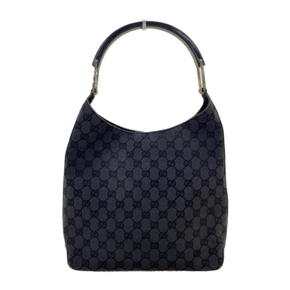Gucci Monogram Canvas Leather Shoulder Strap Handbag