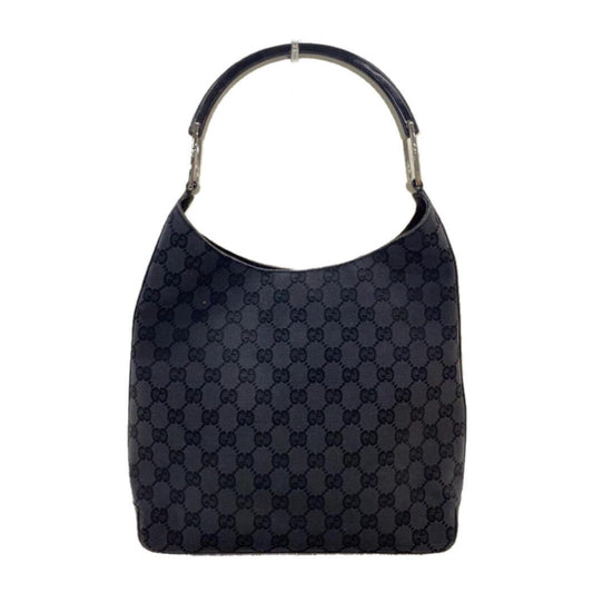 Gucci Monogram Canvas Leather Shoulder Strap Handbag
