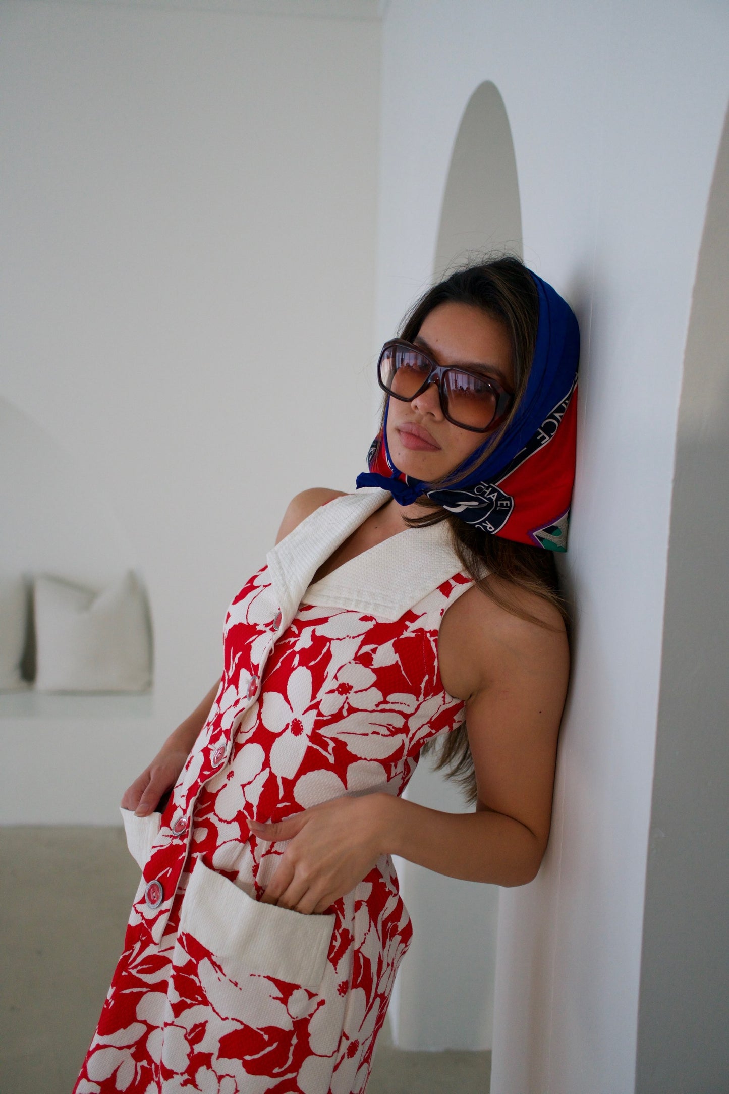Givenchy Floral Sless Button Down Pocket Dress
