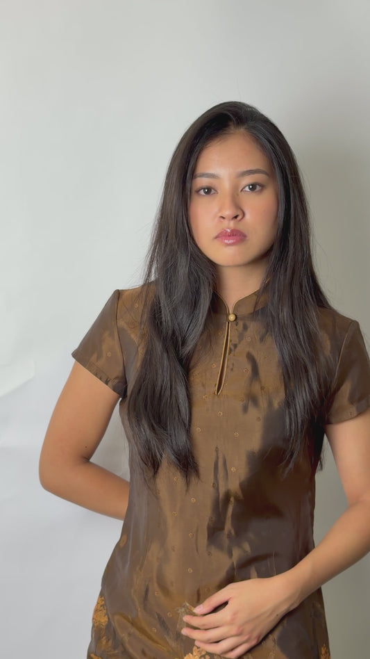 Kookai Floral Hem Chinese SS Dress Made in France